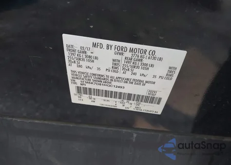 2017 Ford Explorer Xlt из США, поврежденный, VIN 1FM5K7D81HGC12493